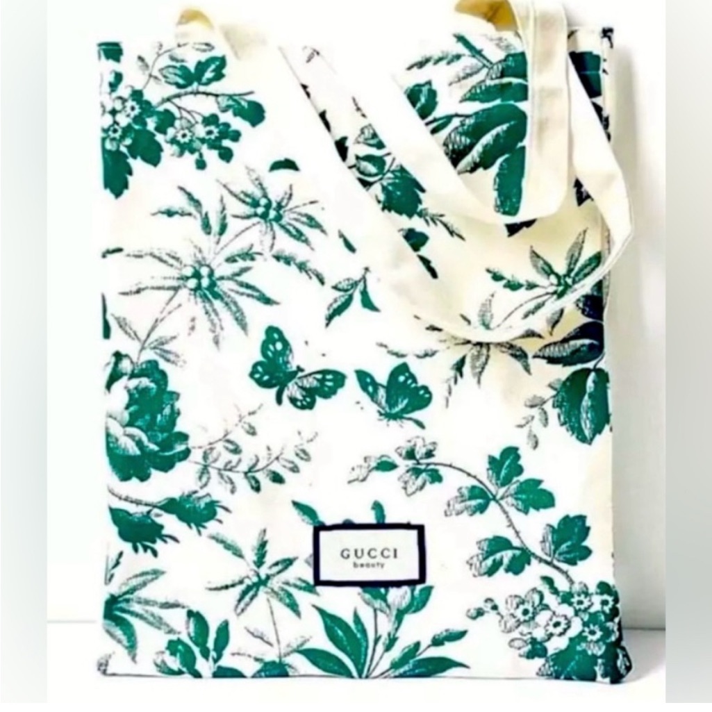 Gucci Bloom Green White Tote Gucci Bloom Green White Tote